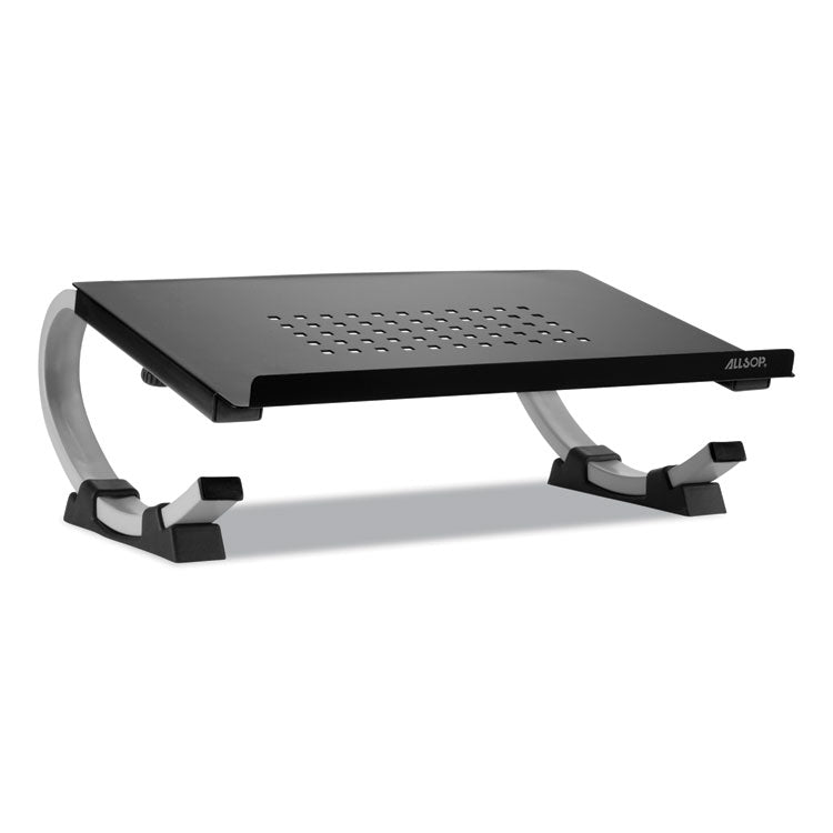 Allsop® Redmond Adjustable Curve Notebook Stand, 15" x 11.5" x 6", Black/Silver, Supports 40 lbs (ASP30498) Each