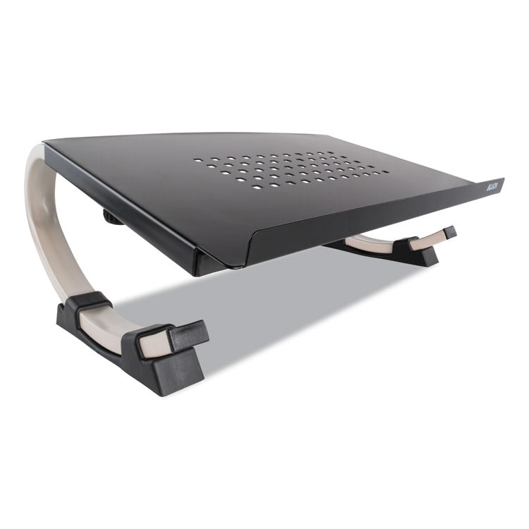 Allsop® Redmond Adjustable Curve Notebook Stand, 15" x 11.5" x 6", Black/Silver, Supports 40 lbs (ASP30498) Each