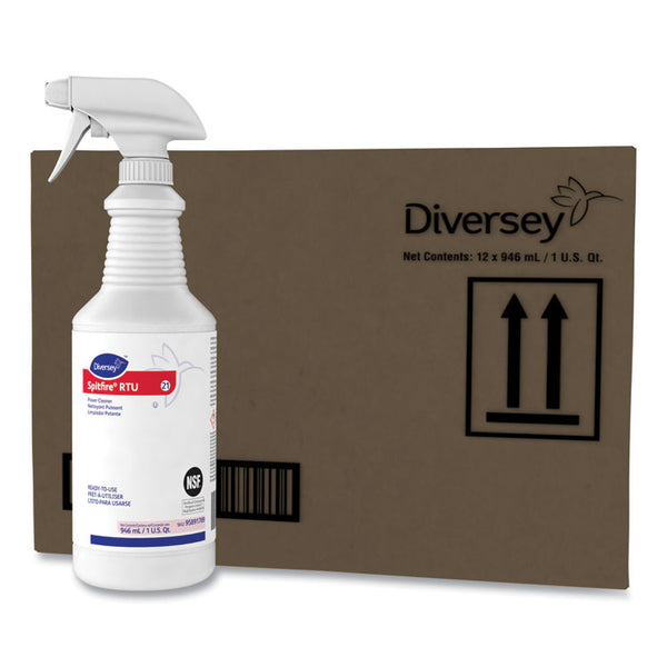 Diversey™ Spitfire Power Cleaner, Liquid, Fresh Pine Scent, 32 oz Spray Bottle, 12/Carton (DVO95891789)