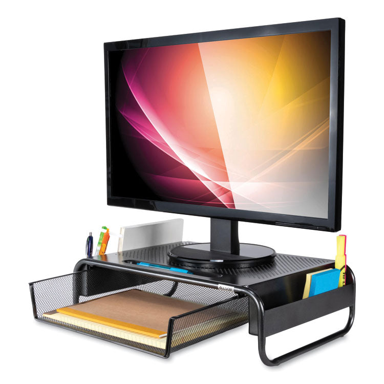 Allsop® Metal Art Organizer 5 Monitor, 18" x 11.8" x 5.1", Black, Supports 30 lbs (ASP32166) Each