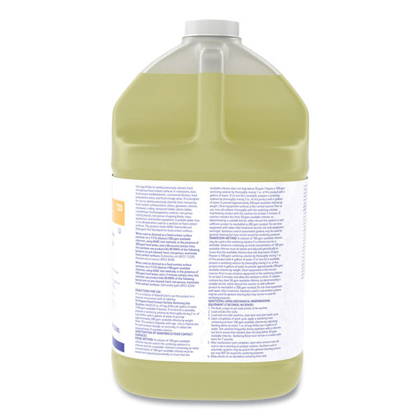 Diversey™ Liqu-A-Klor Disinfectant/Sanitizer, 1 gal Bottle, 4/Carton (DVO02853280)