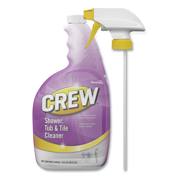 Diversey™ Crew Shower, Tub and Tile Cleaner, Liquid, 32 oz, 4/Carton (DVOCBD540281)