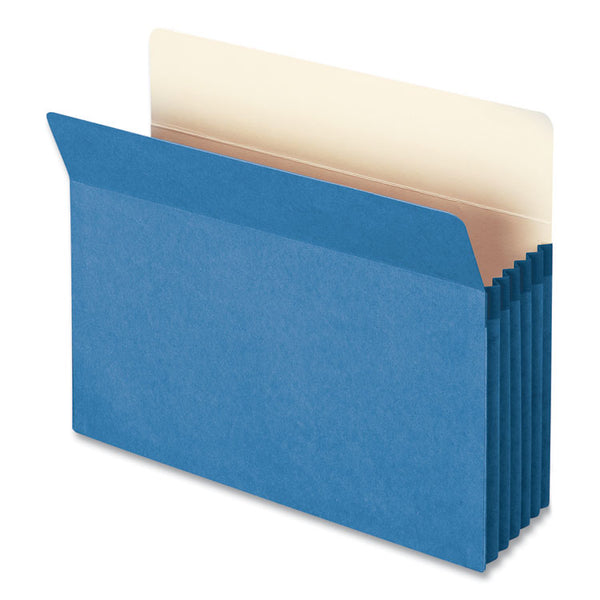 Smead™ Colored File Pockets, 5.25" Expansion, Letter Size, Blue (SMD73235)