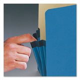 Smead™ Colored File Pockets, 3.5" Expansion, Letter Size, Blue (SMD73225)