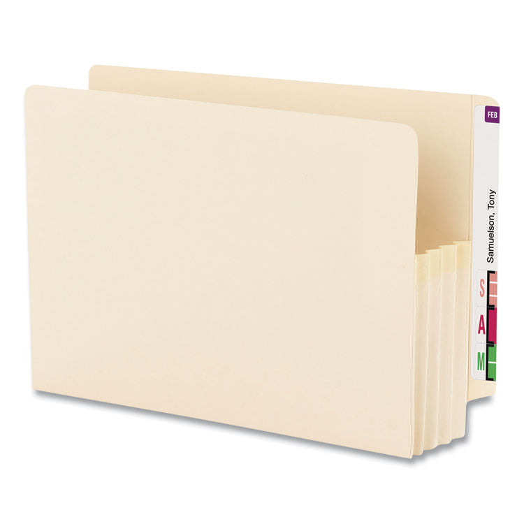 Smead™ Manila End Tab File Pockets, 3.5" Expansion, Legal Size, Manila, 25/Box (SMD76124) Pack of 25