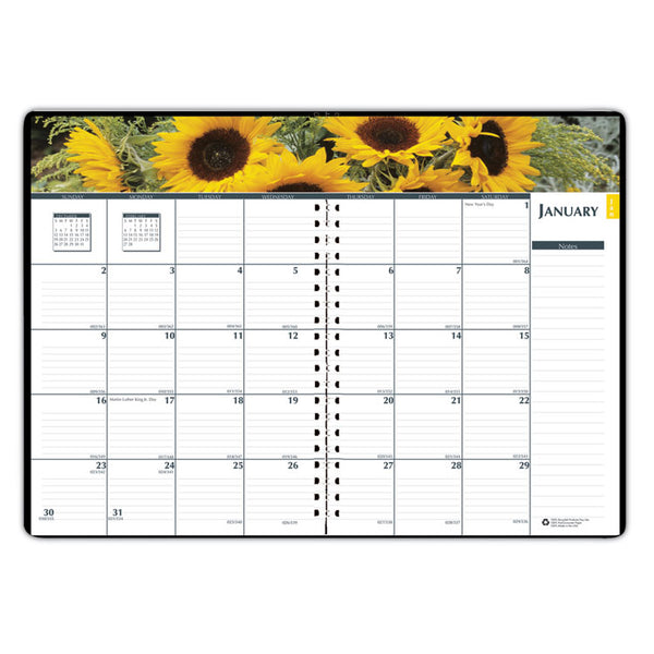 House of Doolittle™ Express Track Recycled Weekly Appointment Book/Monthly Planner, 8 x 5, Black Cover, 13-Month: Jan 2026 to Jan 2027 (HOD29402) Each