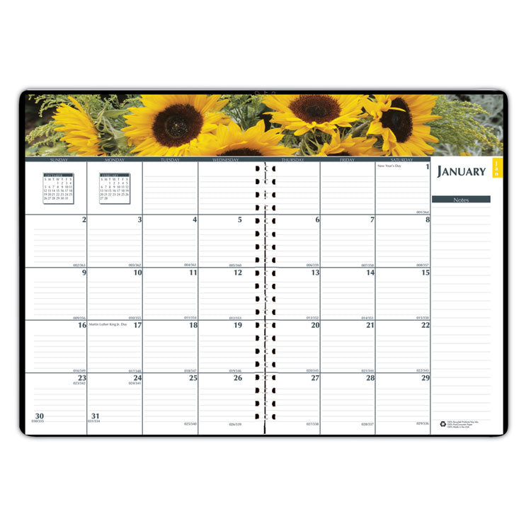 House of Doolittle™ Express Track Recycled Weekly Appointment Book/Monthly Planner, 8 x 5, Black Cover, 13-Month: Jan 2026 to Jan 2027 (HOD29402) Each