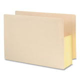 Smead™ Manila End Tab File Pockets with Tyvek-Lined Gussets, 5.25" Expansion, Legal Size, Manila, 10/Box (SMD76174)