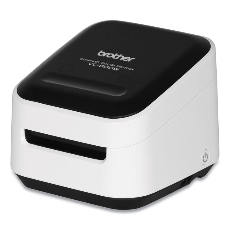 Brother VC-500W Versatile Compact Color Label and Photo Printer with Wireless Networking, 7.5 mm/s Print Speed, 4.4 x 4.6 x 3.8 (BRTVC500W) Each