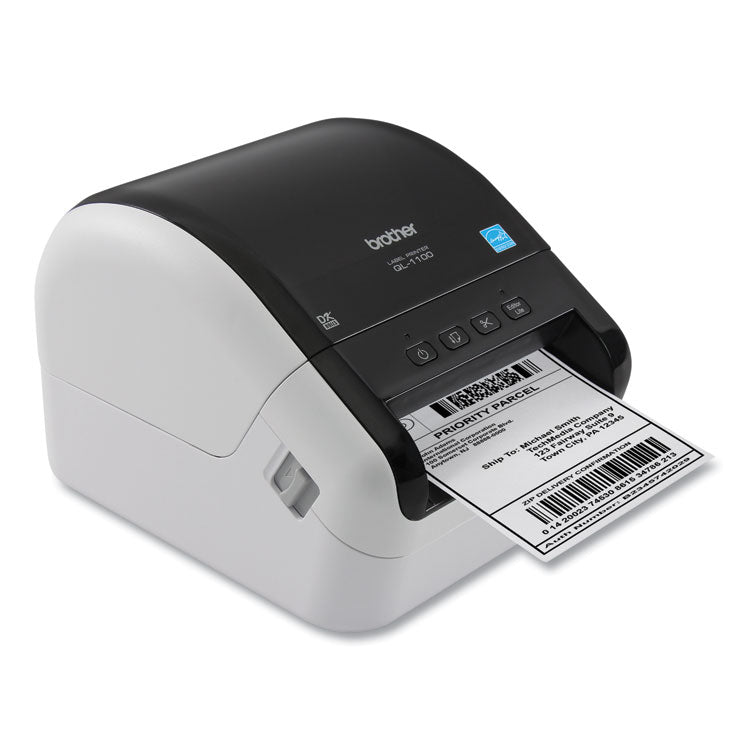 Brother QL-1110NWB Wide Format Professional Label Printer, 69 Labels/min Print Speed, 6.7 x 8.7 x 5.9 (BRTQL1110NWB)