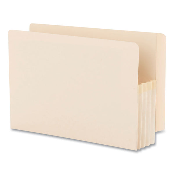 Smead™ Manila End Tab File Pockets, 3.5" Expansion, Legal Size, Manila, 25/Box (SMD76124)