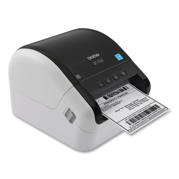 Brother QL-1100 Wide Format Professional Label Printer, 69 Labels/min Print Speed, 6.7 x 8.7 x 5.9 (BRTQL1100)