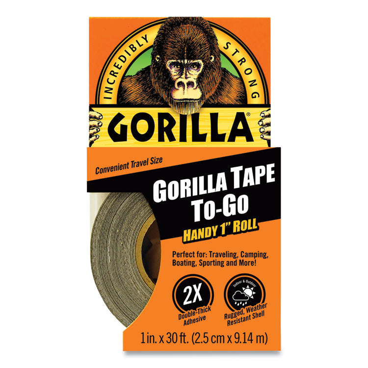 Gorilla® Gorilla Tape, 1.5" Core, 1" x 10 yds, Black (GOR6100109)