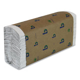 Boardwalk® Boardwalk Green C-Fold Towels, 1-Ply, 10.13 x 12.75, Natural White, 150/Pack, 16 Packs/Carton (BWK51GREENB)