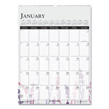 House of Doolittle™ Recycled Wild Flower Wall Calendar, Wild Flowers Artwork, 12 x 16.5, White/Multicolor Sheets, 12-Month (Jan to Dec): 2026 (HOD3462) Each