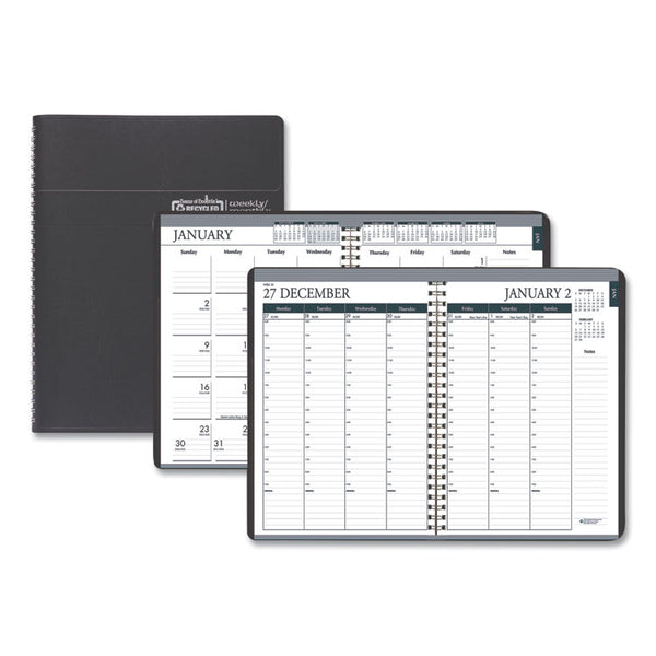House of Doolittle™ Recycled Monthly Weekly 7 Day Planner, 8.75 x 6.88, Black Cover, 12-Month (Jan to Dec): 2026 (HOD286802) Each