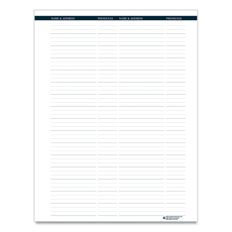 House of Doolittle™ Recycled Monthly Weekly 7 Day Planner, 8.75 x 6.88, Black Cover, 12-Month (Jan to Dec): 2026 (HOD286802) Each