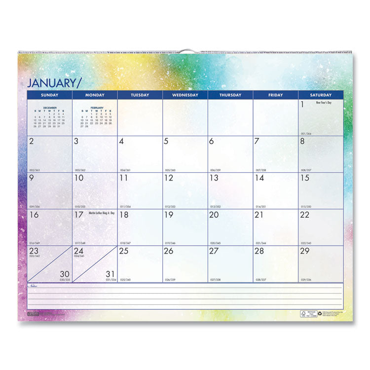 House of Doolittle™ Recycled Cosmos Wall Calendar, Night Sky Artwork, 14.88 x 12, White/Multicolor Sheets, 12-Month (Jan to Dec): 2026 (HOD3459) Each