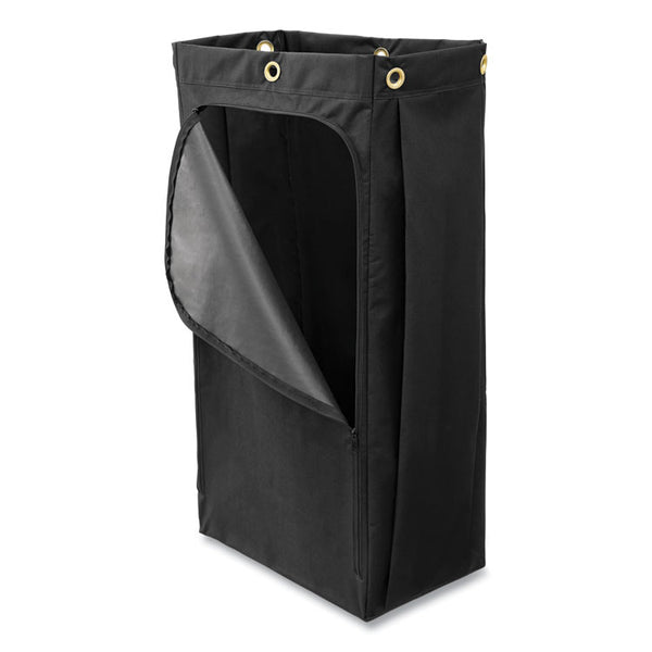 Rubbermaid® Commercial Fabric Cleaning Cart Bag, 26 gal, 17.5" x 33", Black (RCP1966888) Each