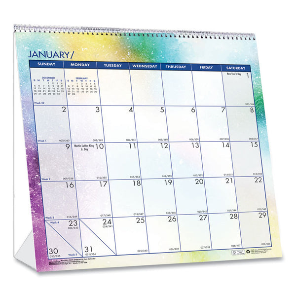 House of Doolittle™ Recycled Cosmos Tent Calendar, Night Sky Artwork, 6 x 6, White/Multicolor Sheets, 12-Month (Jan to Dec): 2026 (HOD3639) Each