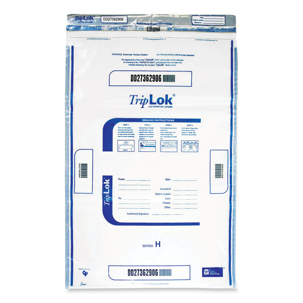 TripLOK™ Deposit Bag, Plastic, 12 x 16, Clear, 100/Pack (CNK585040) Pack of 100