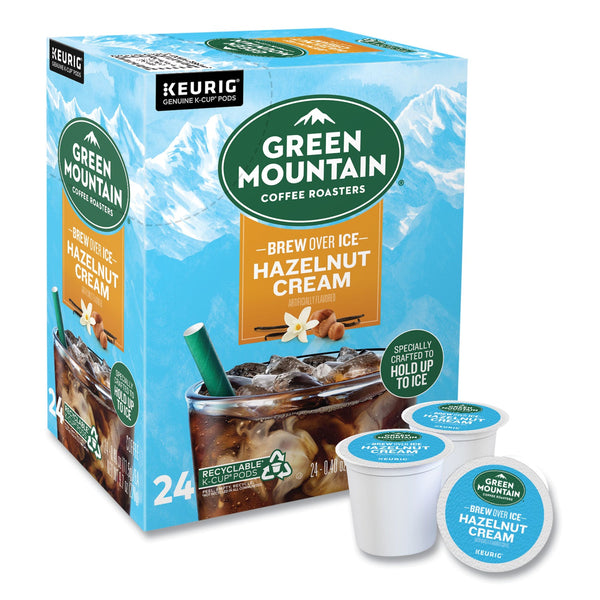 Green Mountain Coffee® Hazelnut Cream Brew Over Ice Coffee K-Cups, 24/Box (GMT9029) Box of 24