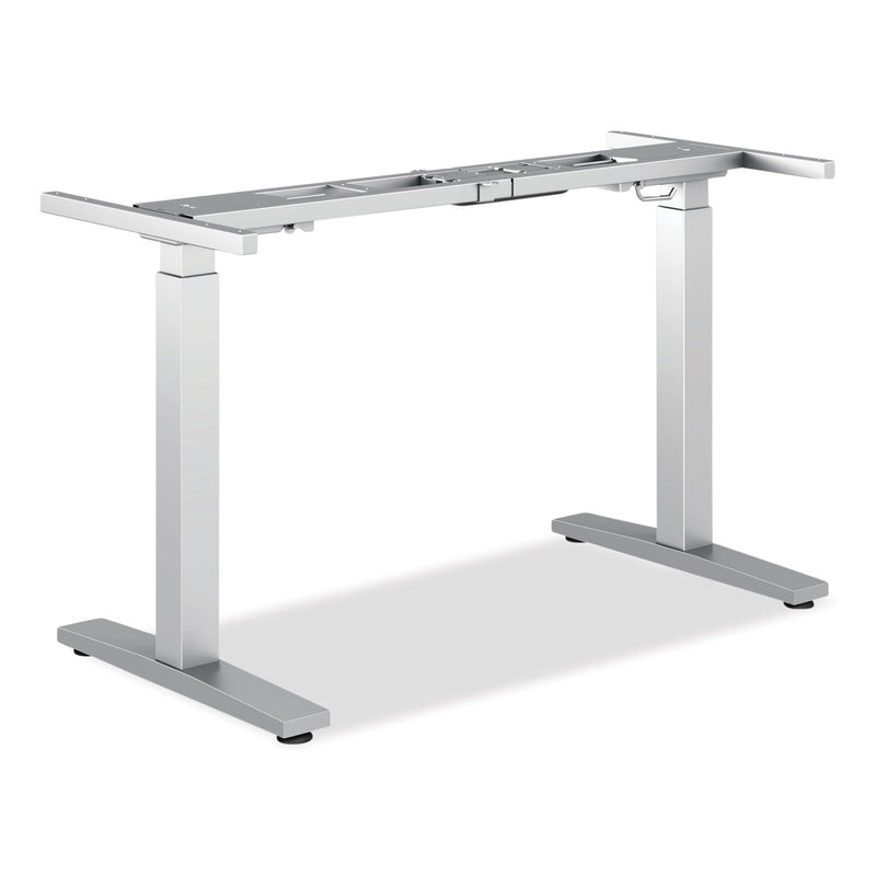 HON® Coordinate Height-Adjustable Base, 60w x 23.07d x 26.25 to 43.5h, Silver (HONHAB2SSVRXUD) Each