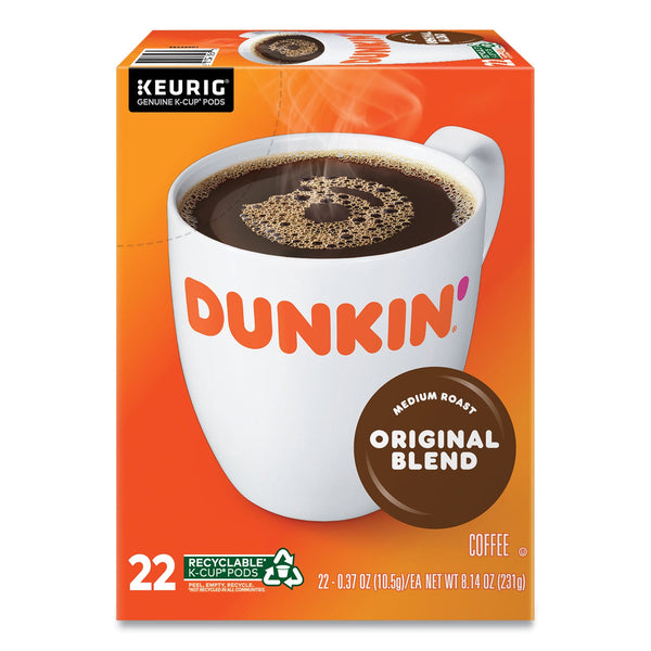 Dunkin Donuts® K-Cup Pods, Original Blend, 22/Box (GMT1267)