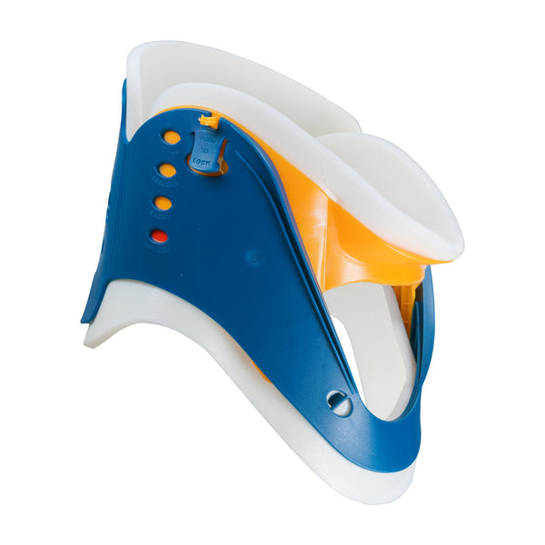 McKesson Rigid Cervical Collar Preformed Adult One Size Fits Most One-Piece / Trachea Opening Adjustable Neck Circumference (1220096_BG) 1/BG