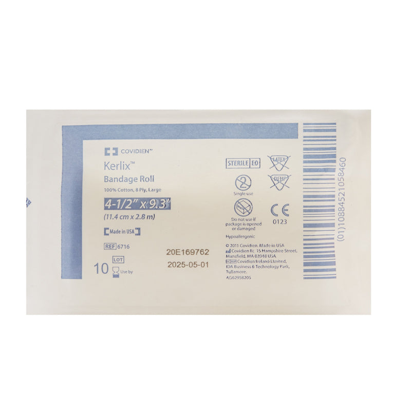 Kerlix™ Fluff Bandage Roll 4-1/2 Inch X 3-1/10 Yard 8-Ply Sterile 1 per Pouch (684279_CS) 100/CS