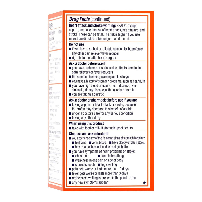 Motrin® IB Pain Relief 200 mg Strength Ibuprofen Capsule (1228862_BT) 1/BT
