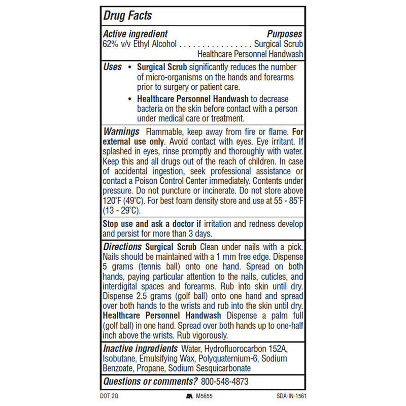 Alcare® Plus Hand Sanitizer 9 oz. Ethyl Alcohol Foaming Aerosol Can (207082_CS) 24/CS
