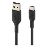 Belkin® BOOST CHARGE USB-C to USB-A ChargeSync Cable, 3.3 ft, Black (BLKCAB001BT1MBK) Each