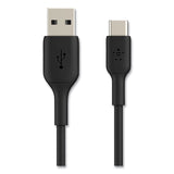 Belkin® BOOST CHARGE USB-C to USB-A ChargeSync Cable, 3.3 ft, Black (BLKCAB001BT1MBK) Each