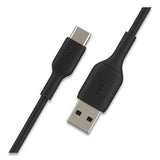 Belkin® BOOST CHARGE USB-C to USB-A ChargeSync Cable, 3.3 ft, Black (BLKCAB001BT1MBK) Each