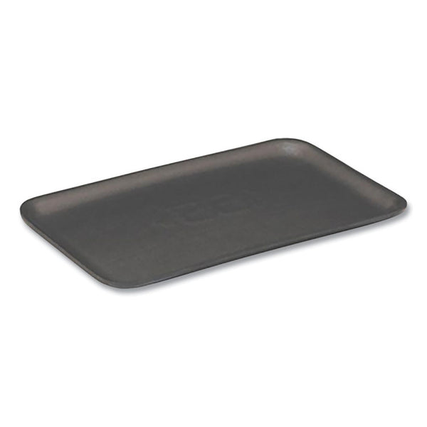 Pactiv Evergreen Supermarket Tray, #7S, 5.63 x 14.16 x 0.67, Black, Foam, 250/Carton (PCT0TFB07S00000) Case of 250