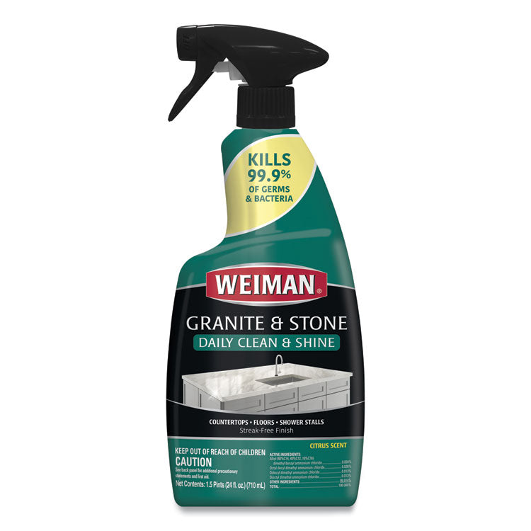 WEIMAN® Granite Cleaner and Polish, Citrus Scent, 24 oz Spray Bottle (WMN109EA) Each