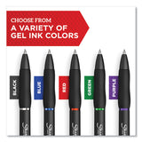 Sharpie® S-Gel™ S-Gel High-Performance Gel Pen, Retractable, Medium 0.7 mm, Black Ink, Black Barrel, Dozen (SAN2096159) Box of 12