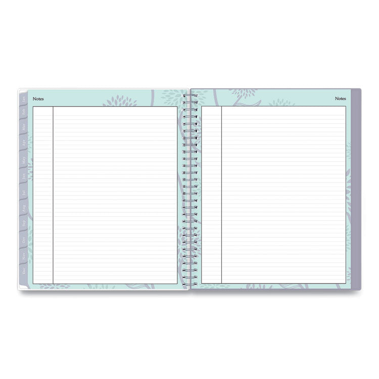 Rue Du Flore Monthly Planner, Floral Artwork, 10 x 8, Jade/Lavender Cover, 12-Month (Jan to Dec): 2025 (BLS101605) Each