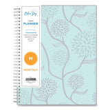 Rue Du Flore Monthly Planner, Floral Artwork, 10 x 8, Jade/Lavender Cover, 12-Month (Jan to Dec): 2025 (BLS101605) Each