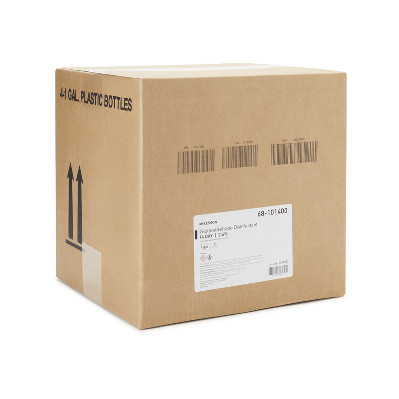 McKesson 14 Day Glutaraldehyde High-Level Disinfectant Activation Required Liquid 1 gal. Jug Reusable (512838_GL) 1/GL