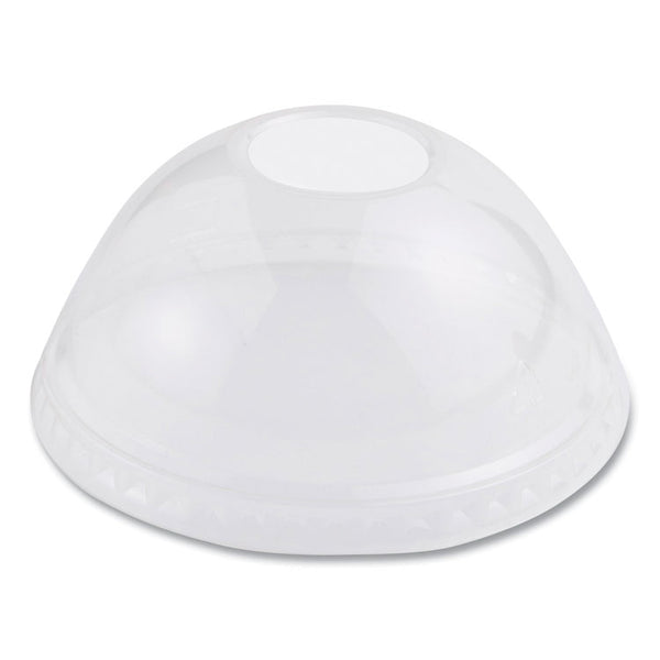 World Centric® PLA Clear Cold Cup Lids, Dome Lid, Fits 9 oz to 24 oz Cups, 1,000/Carton (WORCPLCS12D)