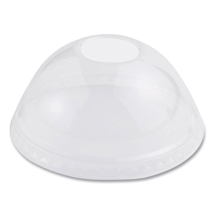 World Centric® PLA Clear Cold Cup Lids, Dome Lid, Fits 9 oz to 24 oz Cups, 1,000/Carton (WORCPLCS12D) Case of 1000