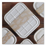 World Centric® Fiber Container Sleeves, World Centric Leaf Design, 7.5" x 10" x 3.25", Natural, Paper, 800/Carton (WORSLPATR60) Case of 800