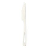 World Centric® TPLA Compostable Cutlery, Knife, 6.7", White, 1,000/Carton (WORKNPS6) Case of 1000