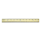 Westcott® Three-Hole Punched Wood Ruler, Standard/Metric, 12" (30 cm) Long, Natural Wood, 36/Box (ACM17724) Box of 36