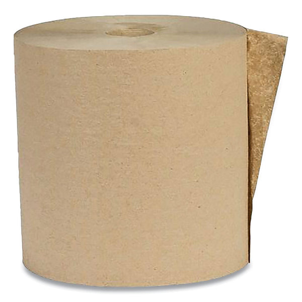 Eco Green® Recycled Hardwound Paper Towels, 1-Ply, 7.88" x 800 ft, 1.8 Core, Kraft, 6 Rolls/Carton (APAEK80186)