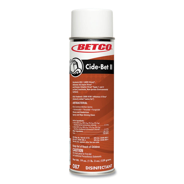 Betco® Cide-Bet II Aerosol Disinfectant Spray, Floral Scent, 19 oz Aerosol Spray, 12/Carton (BET0872300) Each