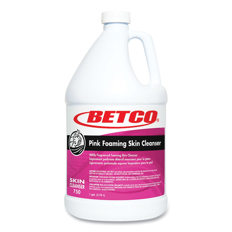 Betco® Pink Foaming Skin Cleanser, Fresh, 1 gal Bottle, 4/Carton (BET7500400) Each