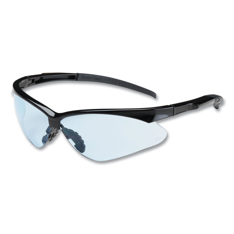 Bouton® Adversary Optical Safety Glasses, Scratch-Resistant, Light Blue Lens, Black Frame (BOU250280003) Each